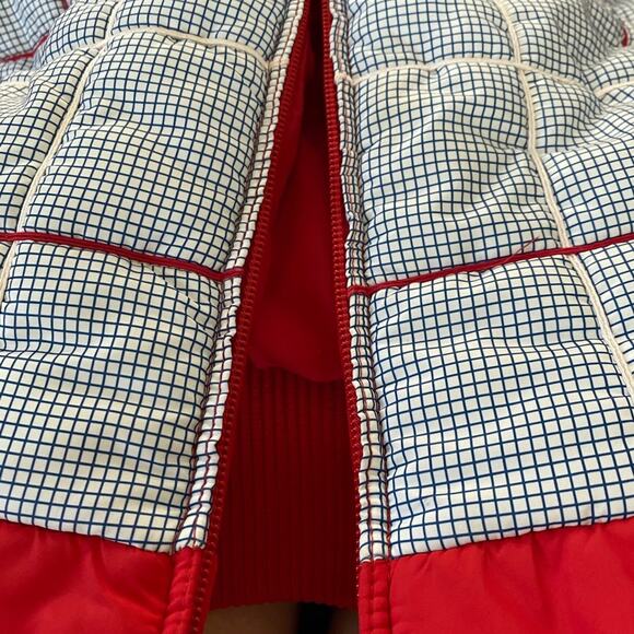 EUC Vintage Slalom Red White Blue Matching Ski Sweater & Jacket Fits a Small - Picture 10 of 11